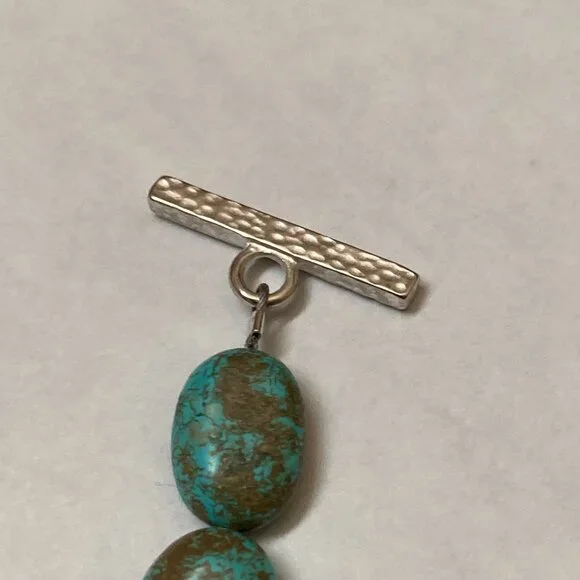 Turquoise Toggle Bracelet 7.25" - Picture 5 of 6